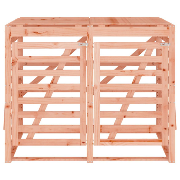 Magazie dublă coș gunoi exterior - Lemn masiv Douglas