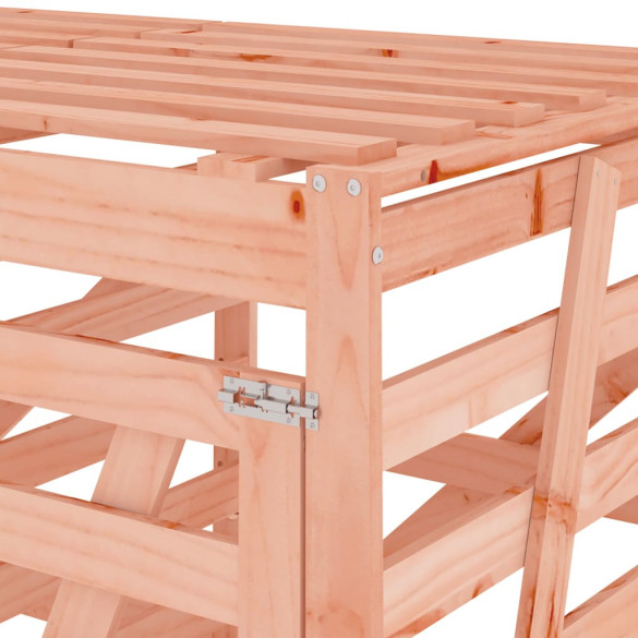 Magazie dublă coș gunoi exterior - Lemn masiv Douglas