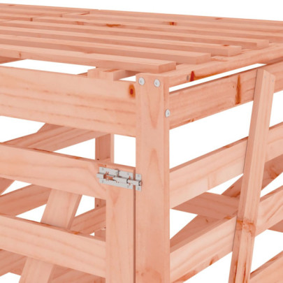 Magazie dublă coș gunoi exterior - Lemn masiv Douglas