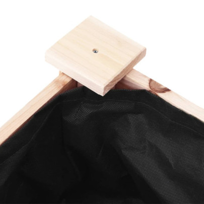 Jardinieră cu Roți 118x59x80cm - Lemn Masiv de Brad | Livrare Gratuită