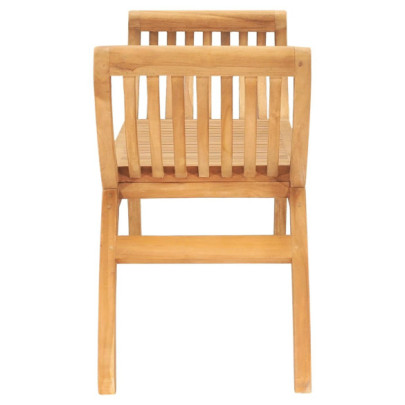 Bancă Grădină Lemn Tec Masiv 126 cm - Comandă Online