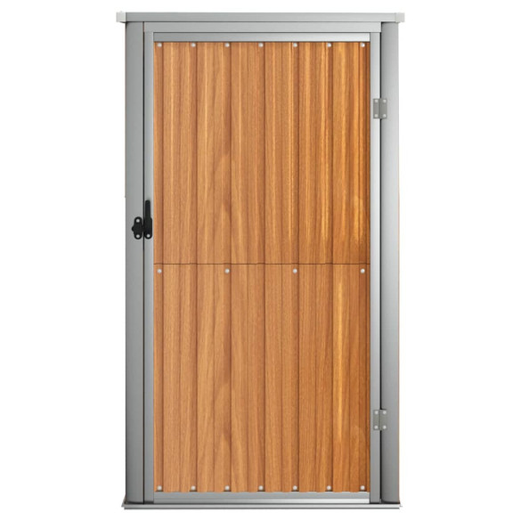 Șopron Grădină Maro Oțel Galvanizat - Depozitare Scule