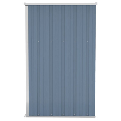 Șopron Grădină Gri Oțel Zincat - Depozitare Sigură