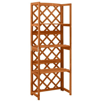 Spalier cu rafturi - 55x30x140 cm - lemn masiv brad