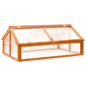 Seră Grădină Lemn Brad - 114x80x50 cm | Livrare Gratuită