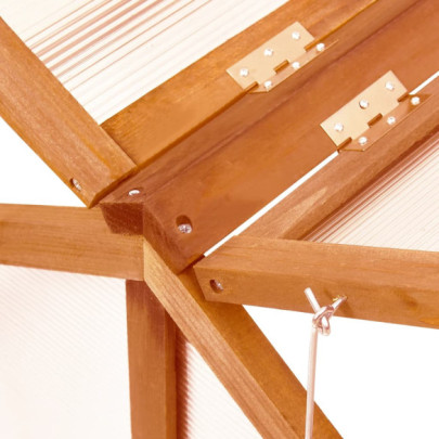 Seră Grădină Lemn Brad - 114x80x50 cm | Livrare Gratuită