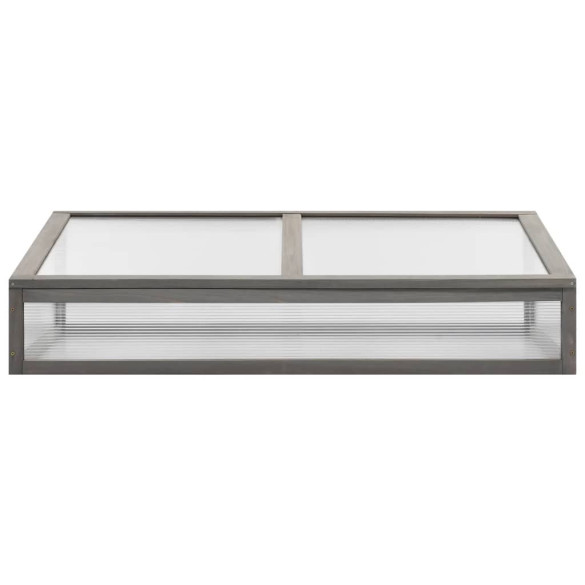 Strat Înălțat cu Seră - Lemn Masiv de Brad - 110x54x120 cm