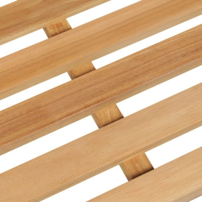 Bancă Grădină Lemn Tec Masiv - 114 cm - Livrare Gratuită