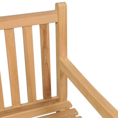 Bancă Grădină Lemn Tec Masiv 228 cm | Livrare Gratuită