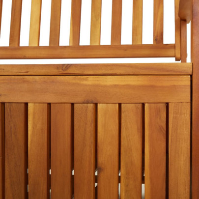 Bancă de depozitare lemn acacia - 148 cm - Livrare gratuită