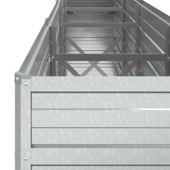 Strat Înălțat Grădină Oțel Galvanizat 320x40x77 cm