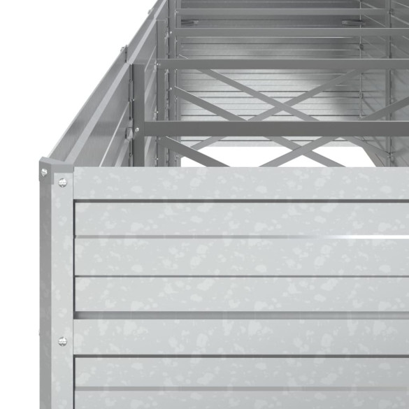 Strat Înălțat Grădină Oțel Galvanizat 400x80x77 cm