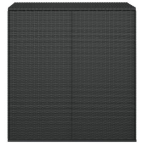 Ladă depozitare perne grădină ratan PE negru - 100x49x103,5 cm 2