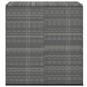 Ladă grădină pentru perne - ratan PE gri - Depozitare exterior 2