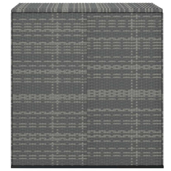 Ladă grădină pentru perne - ratan PE gri - Depozitare exterior