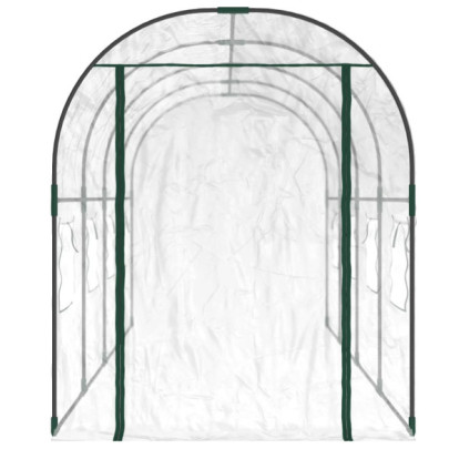 Seră transparentă 160x400x190 cm PVC/oțel | Livrare gratuită