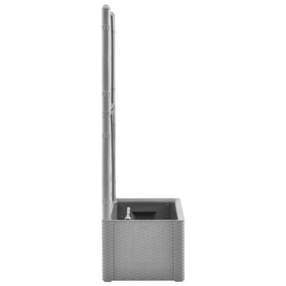 Strat Grădină Auto-udare cu Spalier - 90L, Gri