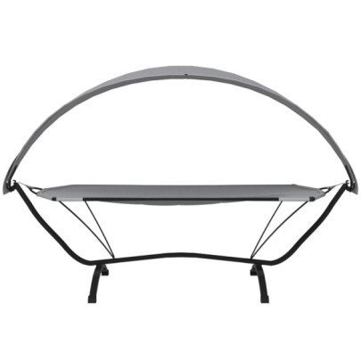 Pat Exterior cu Baldachin - Oțel & Oxford - Livrare Gratuită