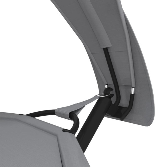 Pat Exterior cu Baldachin - Oțel & Oxford - Livrare Gratuită