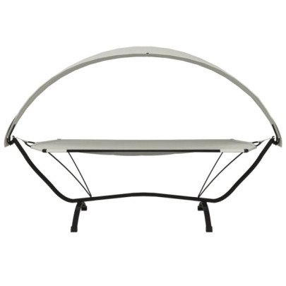 Pat Exterior cu Baldachin - Crem, Oțel & Oxford | Livrare Gratuită