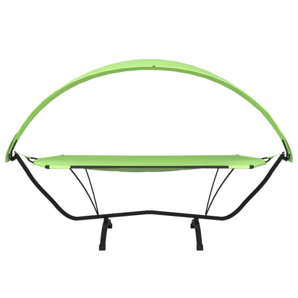 Pat de Exterior cu Baldachin Verde - Oțel & Oxford