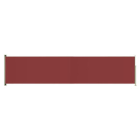Copertină Laterală Retractabilă Roșu - Protecție Terasă 2
