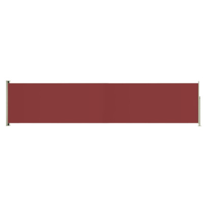 Copertină Laterală Retractabilă Roșu - Protecție Terasă