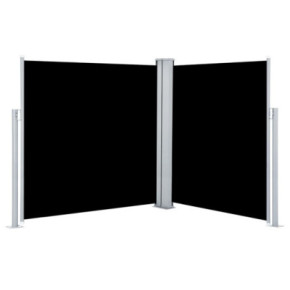 Copertină Laterală Retractabilă - Negru 140x600 cm 2
