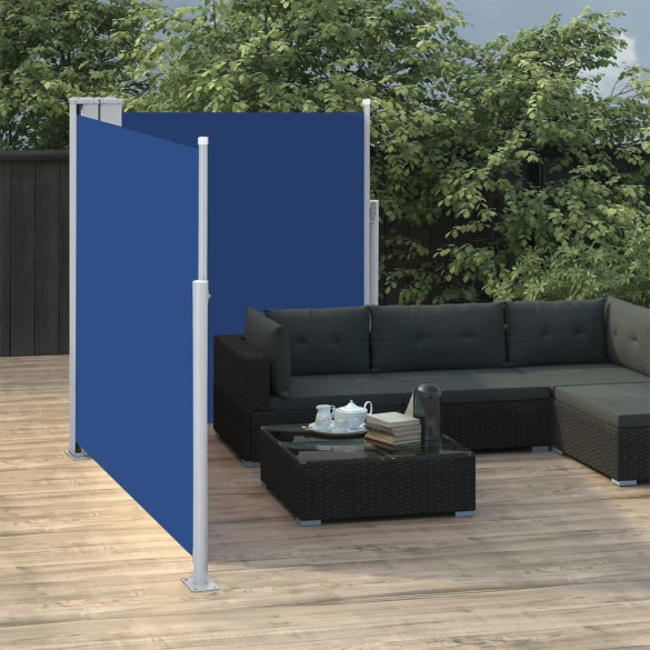 Copertină Laterală Retractabilă Albastră - 140x600 cm Copertină Laterală Retractabilă Albastră - 140x600 cm