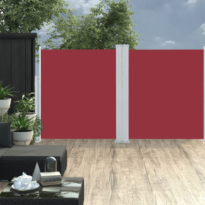 Copertină Laterală Retractabilă Roșu - 140x600 cm