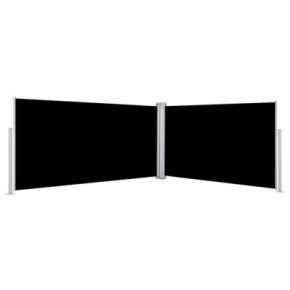 Copertină Laterală Retractabilă - Negru - 160x600 cm