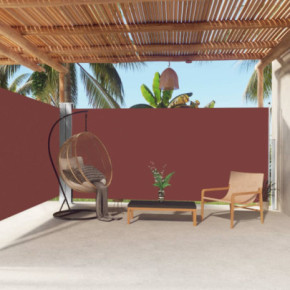Copertină Laterală Retractabilă Maro - 180x600 cm | Livrare Gratuită