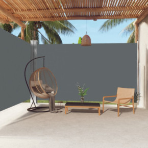 Copertină Laterală Retractabilă Antracit 220x600 cm