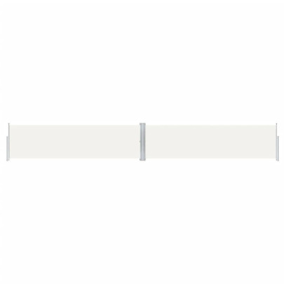 Copertină Laterală Retractabilă Crem - 140x1000 cm