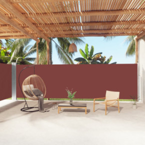 Copertină Laterală Retractabilă Maro - 180x1000 cm | Livrare Gratuită