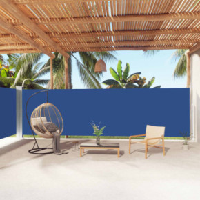 Copertină Laterală Retractabilă Albastră 180x1000 cm
