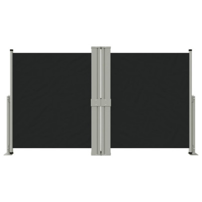 Copertină Laterală Retractabilă - Negru - 140x1200 cm