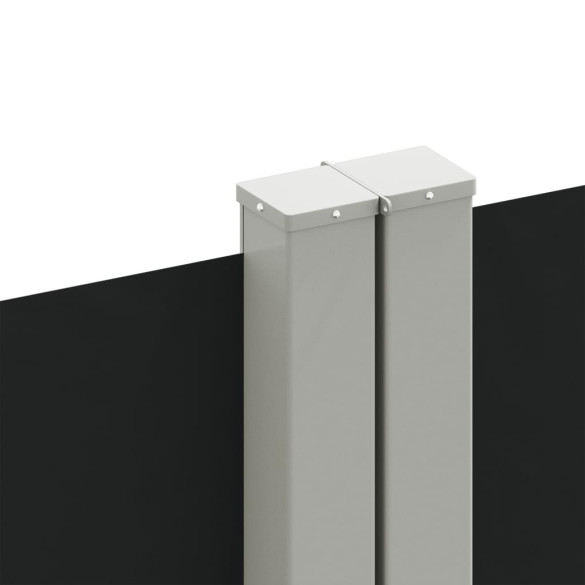 Copertină Laterală Retractabilă - Negru - 140x1200 cm