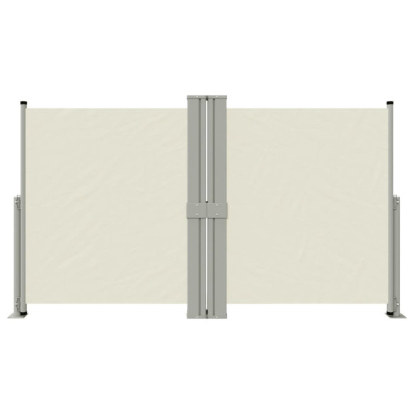 Copertină Laterală Retractabilă Crem - Protecție Soare și Vânt