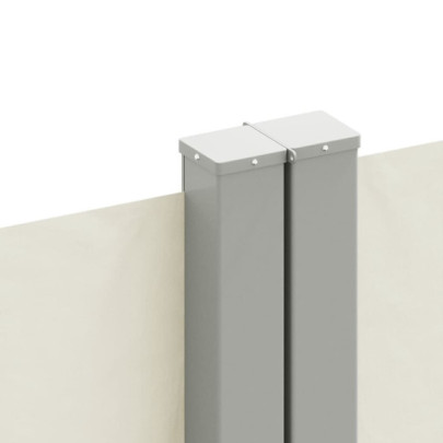 Copertină Laterală Retractabilă Crem - Protecție Soare și Vânt