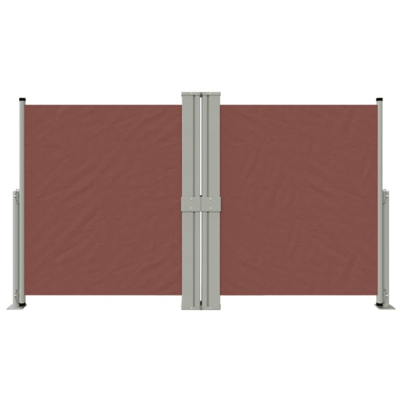 Copertină Laterală Retractabilă Maro 140x1200 cm