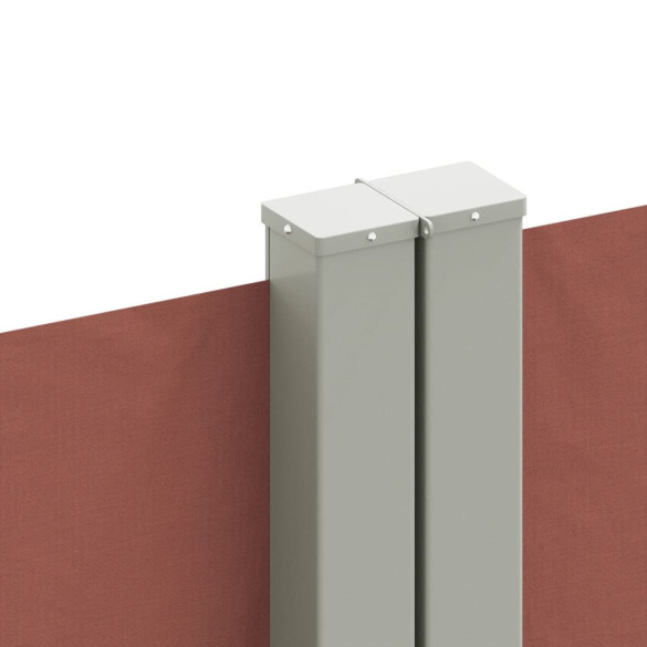 Copertină Laterală Retractabilă Maro 140x1200 cm