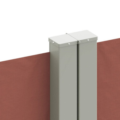 Copertină Laterală Retractabilă Maro 140x1200 cm