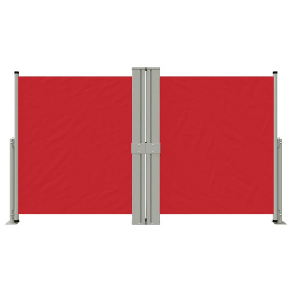 Copertină Laterală Retractabilă Roșie - 140x1200 cm