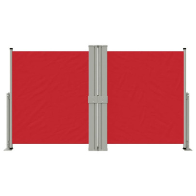 Copertină Laterală Retractabilă Roșie - 140x1200 cm