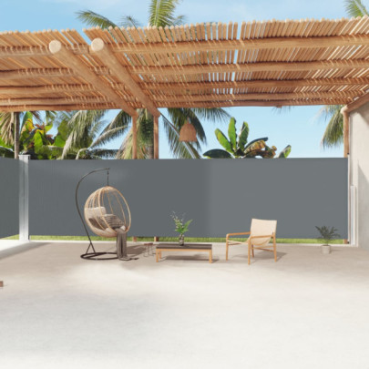 Copertină Laterală Retractabilă Antracit 200x1200 cm