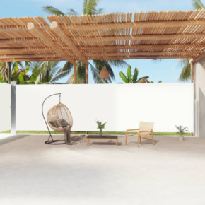 Copertină Laterală Retractabilă Crem - 220x1200 cm | Livrare Gratuită