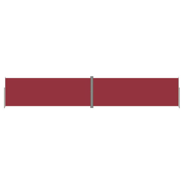 Copertină Laterală Retractabilă Roșu - Protecție Soare