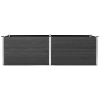 Strat Ridicat Gradina WPC 200x50x91 cm - Gri | Livrare Gratuita