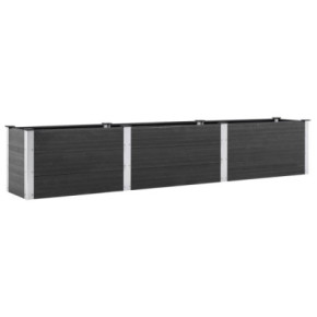 Strat Înălțat Grădină WPC Gri 300x50x54 cm - Livrare Gratuită 2